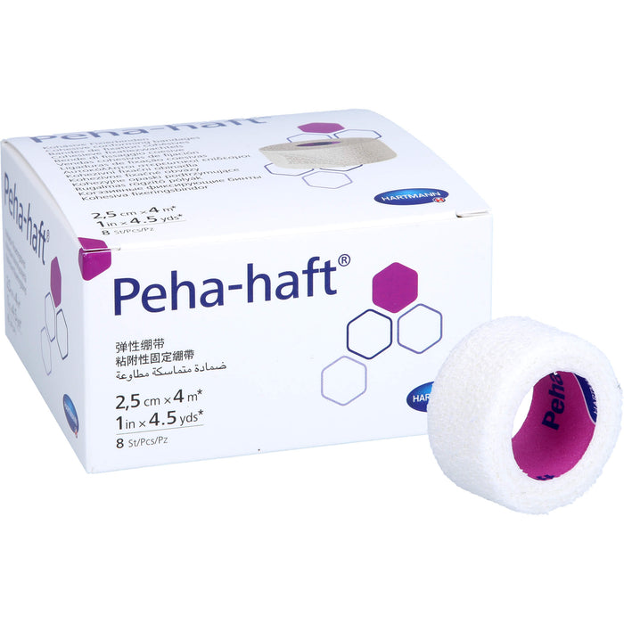 Peha-haft Latexfrei Fixierbinde 2,5cmx4m, 8 pcs. Pack