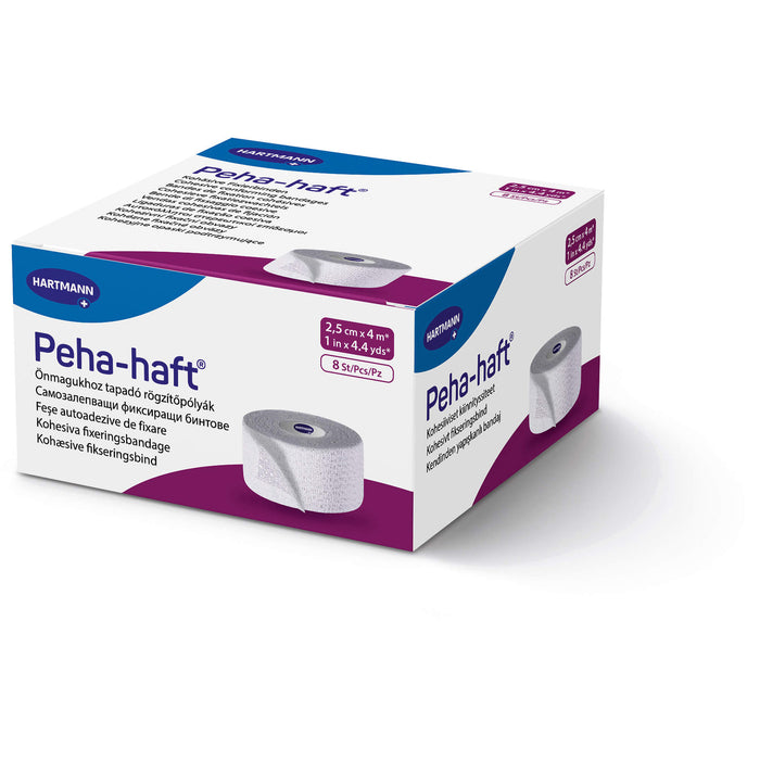 Peha-haft Latexfrei Fixierbinde 2,5cmx4m, 8 pcs. Pack