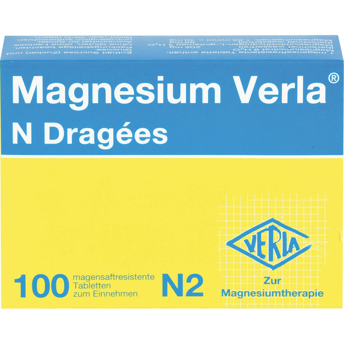 Magnesium Verla N Dragees, 100 St. Tabletten