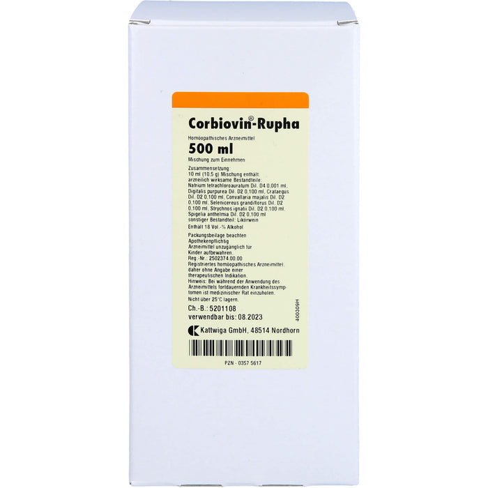 Corbiovin Rupha Liquidum, 500 ml LIQ