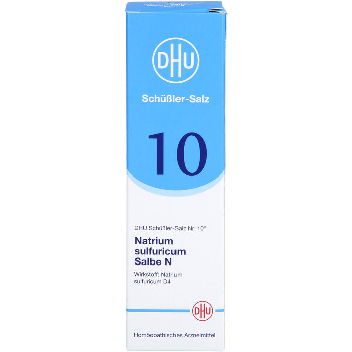 DHU Schüßler-Salz Nr. 10 Natrium sulfuricum N D4– Das Mineralsalz der inneren Reinigung – das Original, 50 g Salbe