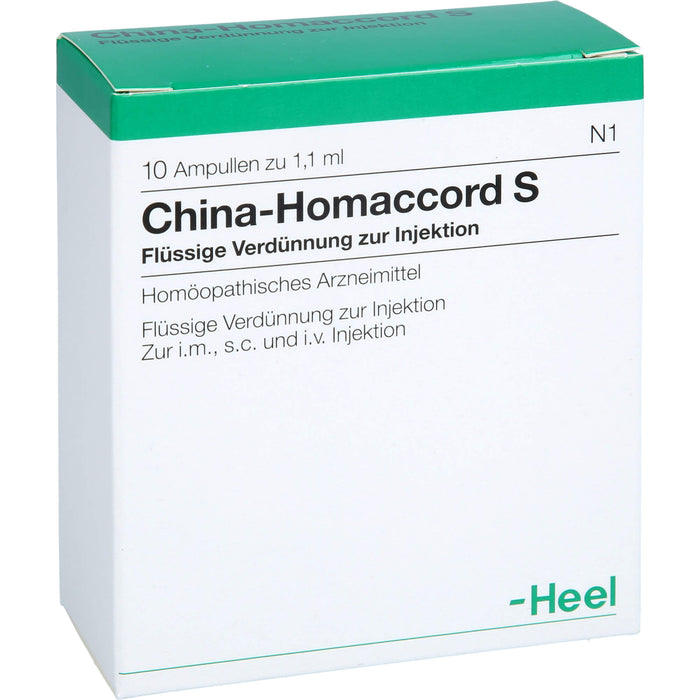 China-Homaccord  S Inj.-Lsg., 10 pc Ampoules