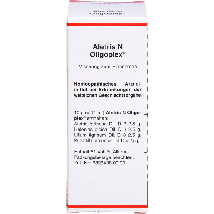 Aletris N Oligoplex Mischung bei Erkrankungen der weiblichen Geschlechtsorgane, 50 ml Lösung