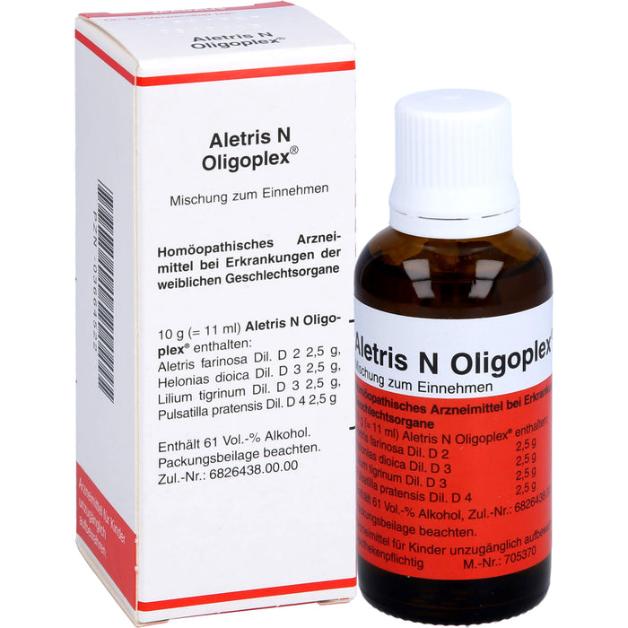 Aletris N Oligoplex Mischung bei Erkrankungen der weiblichen Geschlechtsorgane, 50 ml Solution