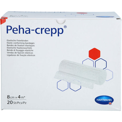 PEHA CREPP superelastische Fixierbinde 8 cm x 4 m, 20 St. Packung
