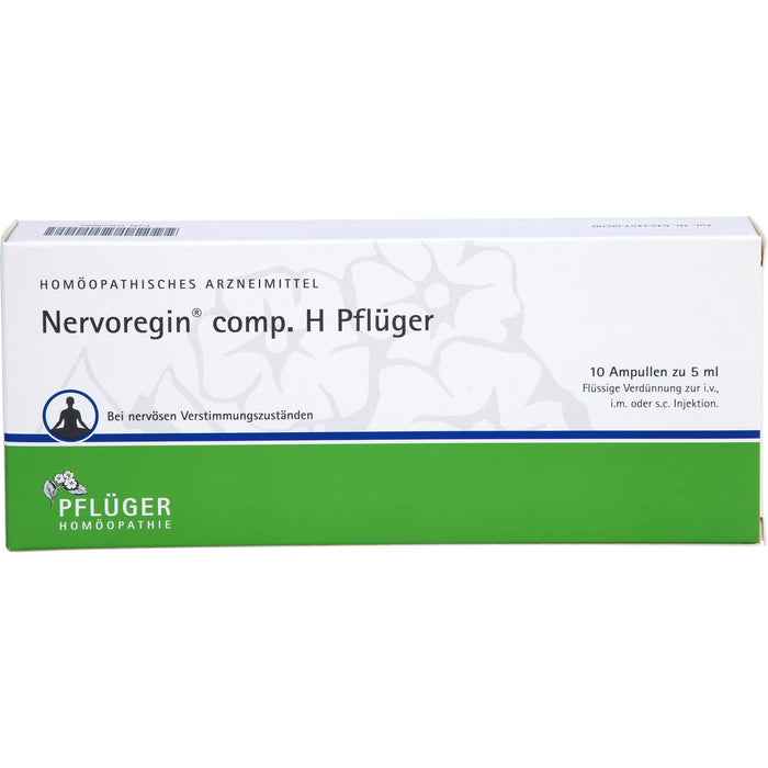 Pflüger Nervoregin comp. H flüssige Verdünnung bei nervösen Verstimmungszuständen, 10 St. Ampullen