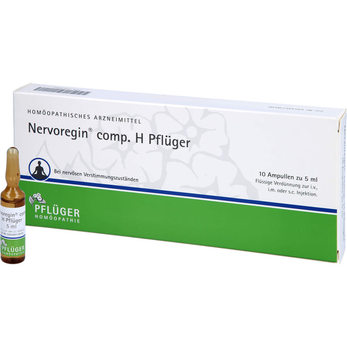 Pflüger Nervoregin comp. H flüssige Verdünnung bei nervösen Verstimmungszuständen, 10 St. Ampullen