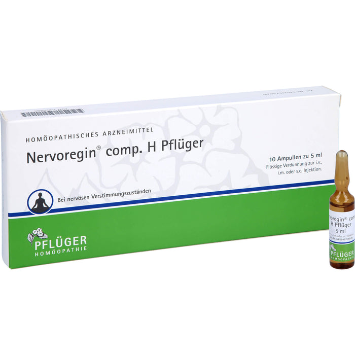 Pflüger Nervoregin comp. H flüssige Verdünnung bei nervösen Verstimmungszuständen, 10 St. Ampullen