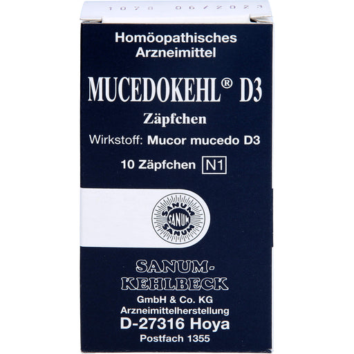 SANUM-KEHLBECK Mucedokehl D3 Zäpfchen, 10 St. Zäpfchen