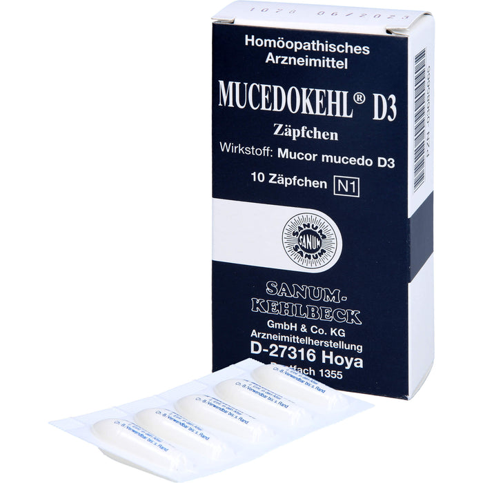 SANUM-KEHLBECK Mucedokehl D3 Zäpfchen, 10 pc Suppositoires