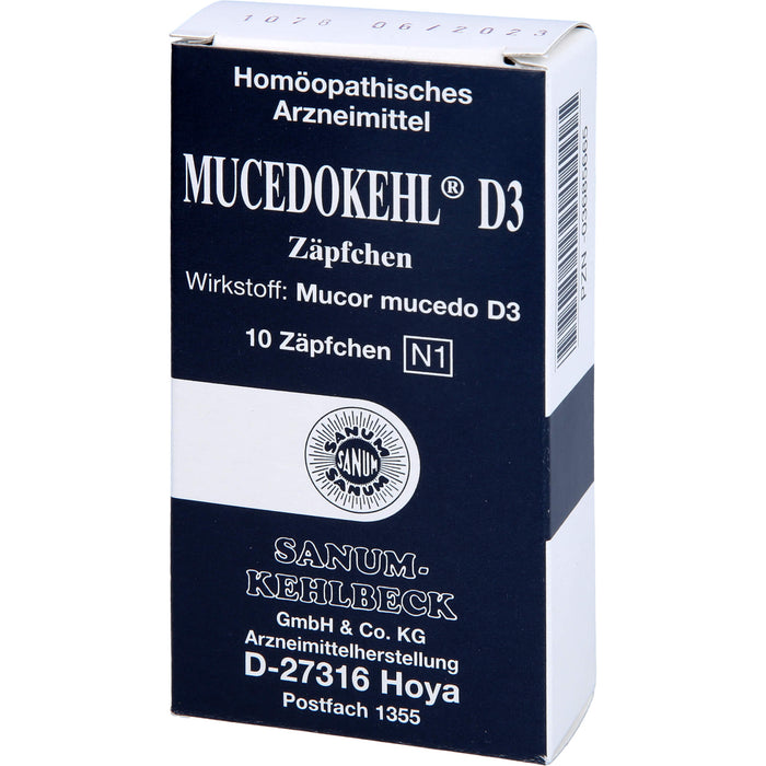 SANUM-KEHLBECK Mucedokehl D3 Zäpfchen, 10 pc Suppositoires