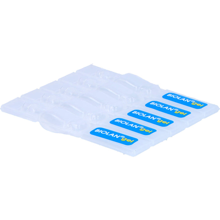 Biolan Gel Augentropfen mit Natriumhyaluronat für beanspruchte und strapazierte Augen, 60 pc Solution