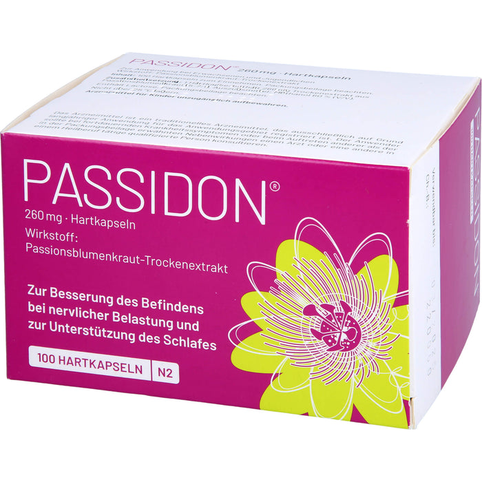 Passidon Kapseln zur Behandlung von nervösen Unruhezuständen, 100 pcs. Capsules