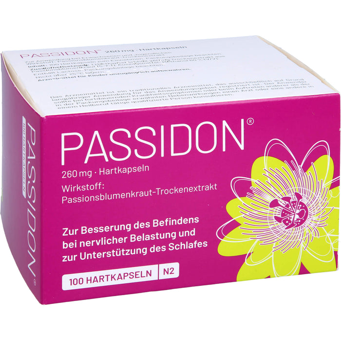 Passidon Kapseln zur Behandlung von nervösen Unruhezuständen, 100 pcs. Capsules