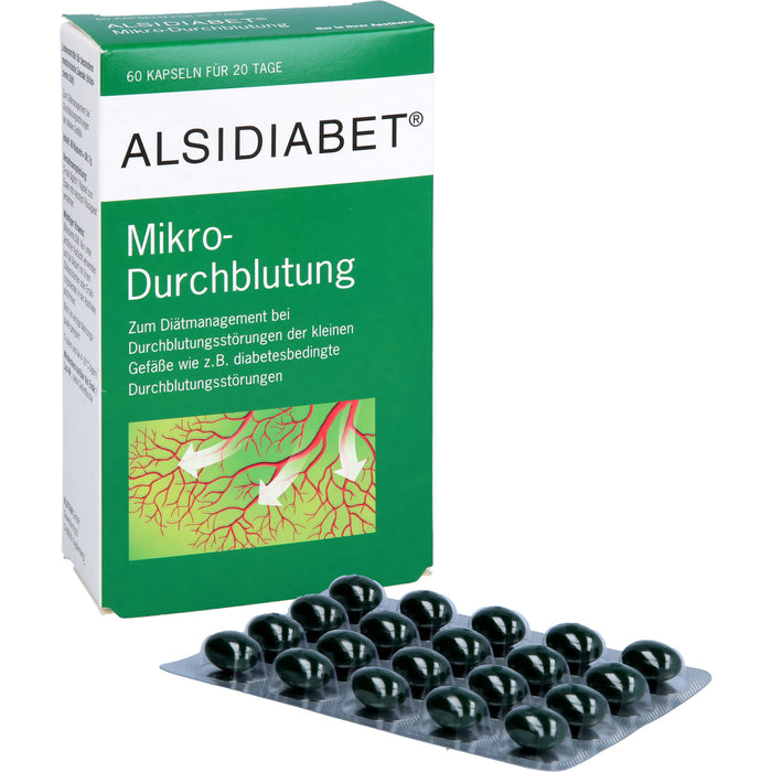 ALSIDIABET Mikro-Durchblutung Kapseln, 60 pc Capsules