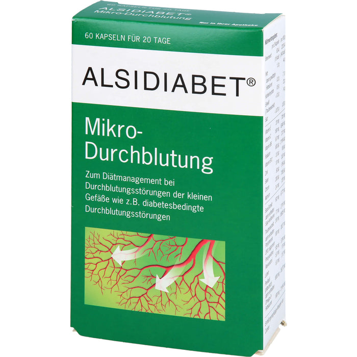 ALSIDIABET Mikro-Durchblutung Kapseln, 60 pc Capsules