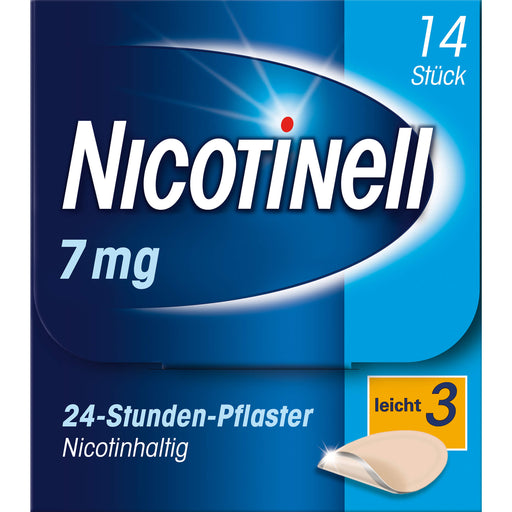 Nicotinell 7 mg/24-Stunden-Pflaster (bisher 17,5 mg) Stärke 3 (leicht), 14 St. Pflaster