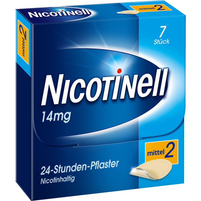 Nicotinell 14 mg/24-Stunden-Pflaster (bisher 35 mg) Stärke 2 (mittel), 7 pcs. Patch