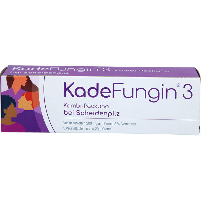 KadeFungin 3 Kombi-Packung Vaginaltabletten und Creme, 1 St. Kombipackung