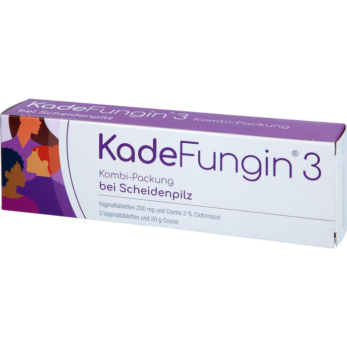 KadeFungin 3 Kombi-Packung Vaginaltabletten und Creme, 1 pcs. Combipack