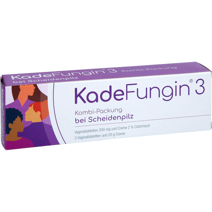 KadeFungin 3 Kombi-Packung Vaginaltabletten und Creme, 1 pcs. Combipack