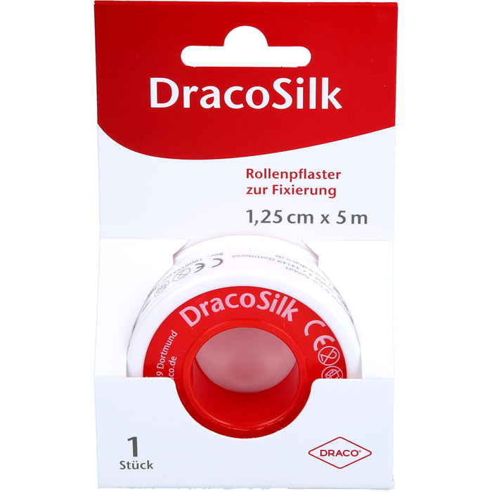Dracosilk-Rollenpflaster 5 m x 1,25 cm, 1 St. Pflaster