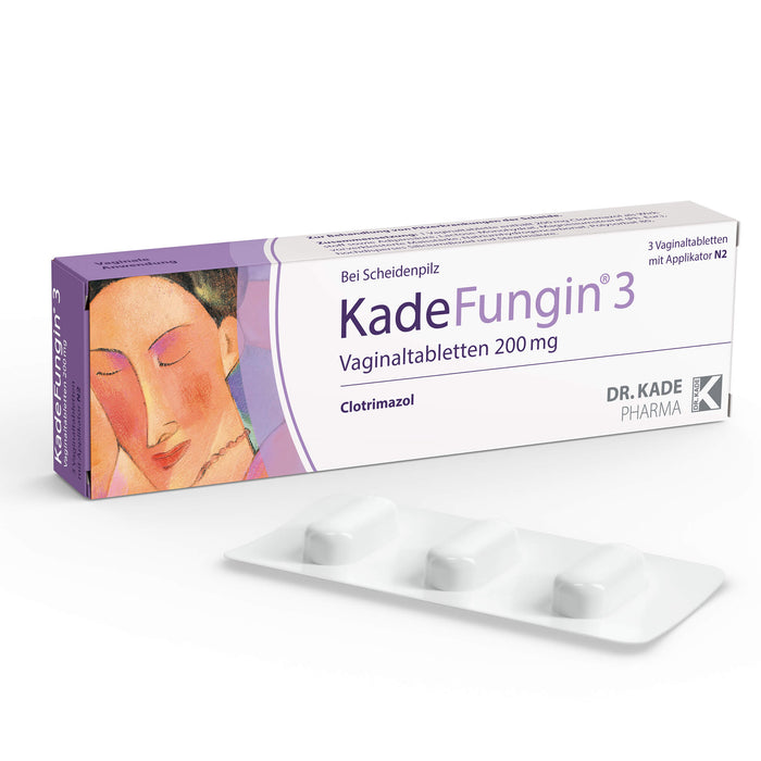 KadeFungin 3 Vaginaltabletten mit Applikator, 3.0 St. Tabletten