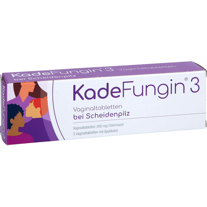KadeFungin 3 Vaginaltabletten mit Applikator, 3 pcs. Tablets