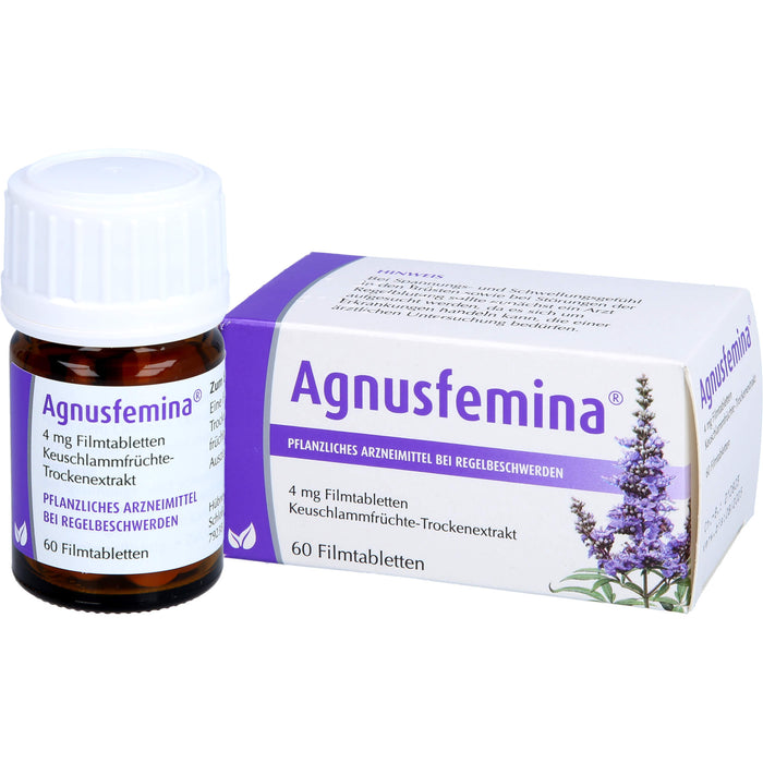Agnusfemina 4 mg Filmtabletten bei Regelbeschwerden, 60 pcs. Tablets