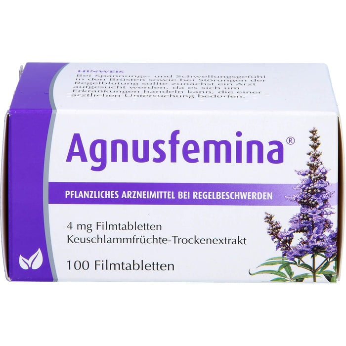 Agnusfemina 4 mg Filmtabletten bei Regelbeschwerden, 100 pc Tablettes