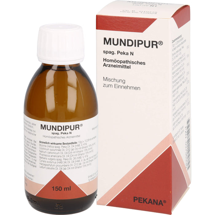 Mundipur spag. Pekana N Saft, 150 ml Solution