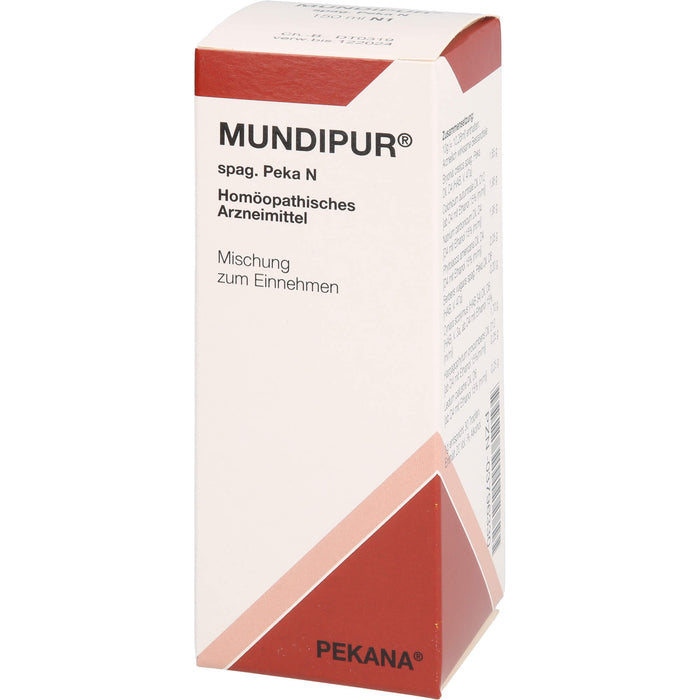 Mundipur spag. Pekana N Saft, 150 ml Solution