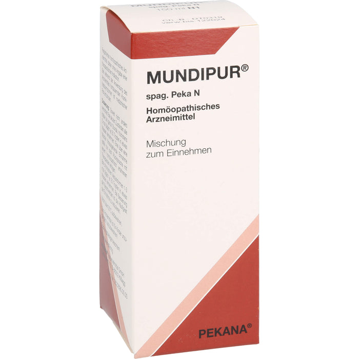 Mundipur spag. Pekana N Saft, 150 ml Solution