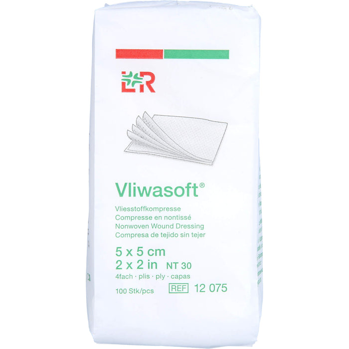 Vliwasoft Vliesstoffkompresse 5x5cm, 100 St. Kompressen