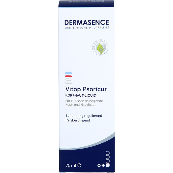 DERMASENCE Vitop Psoricur Kopfhaut-Liquid für zu Psoriais neigende Kopf-und Nagelhaut, 75 ml Lösung