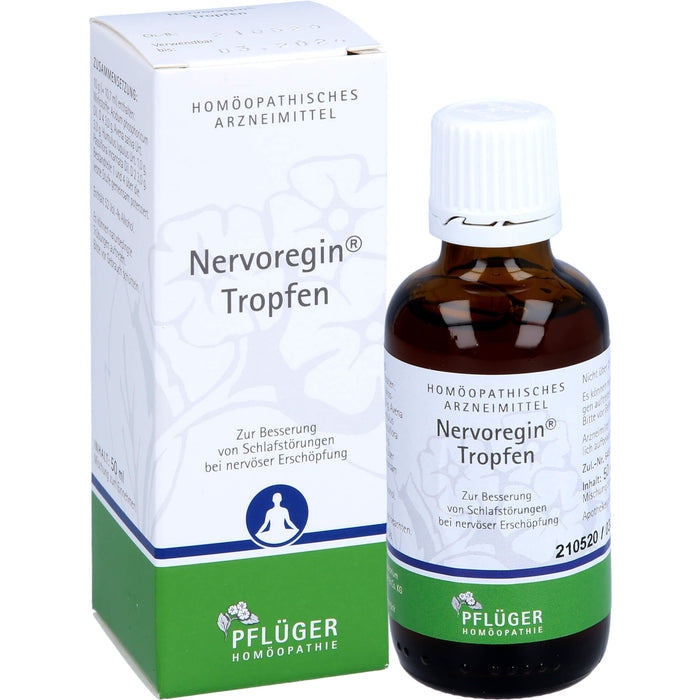 Nervoregin Tropfen  bei Schlafstörungen und Einschlafschwierigkeiten, 50 ml Solution