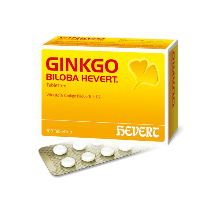 Ginkgo Biloba Hevert Tabletten, 100 pcs. Tablets