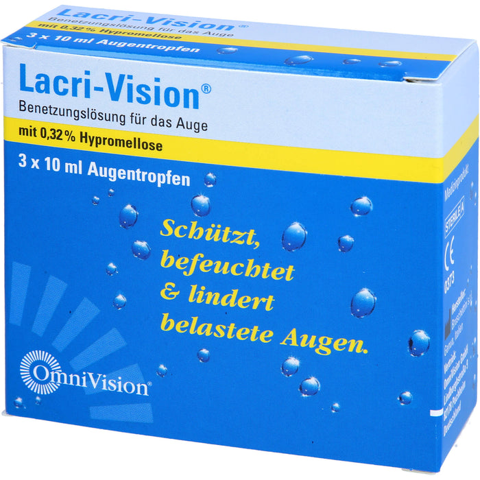 Lacri-Vision Benetzungslösung schützt, befeuchtet und lindert belastete Augen, 30 ml Lösung