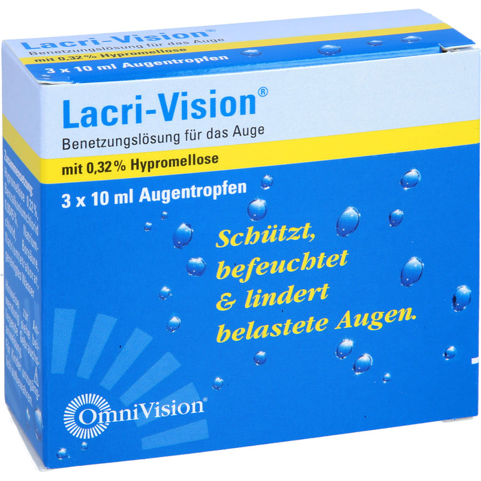 Lacri-Vision Benetzungslösung schützt, befeuchtet und lindert belastete Augen, 30 ml Lösung