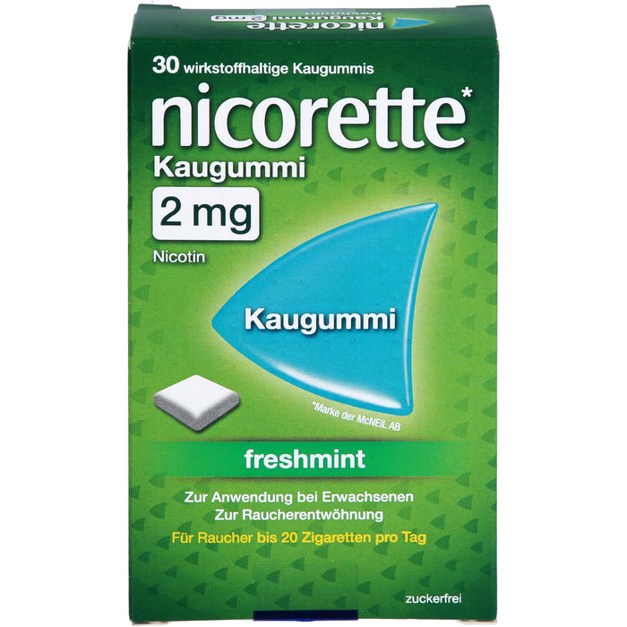 nicorette Kaugummi 2 mg freshmint  Reimport EMRAmed, 30 St. Kaugummi
