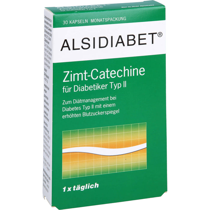 ALSIDIABET Zimt-Catechine für Diabetiker Typ II Kapseln, 30 St. Kapseln