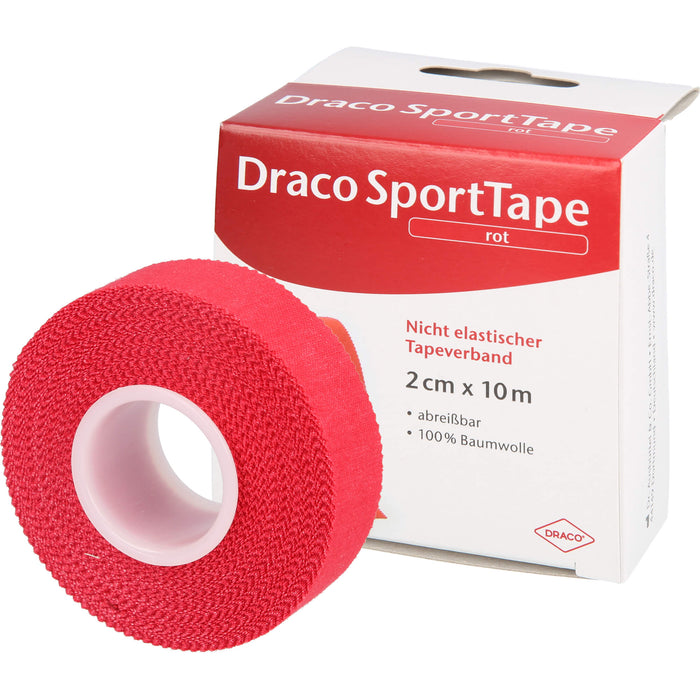 Dracotapeverband 10mx2cm rot, 1 St VER
