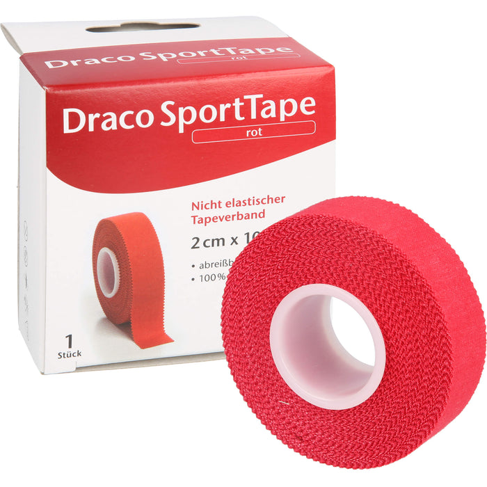 Dracotapeverband 10mx2cm rot, 1 St VER