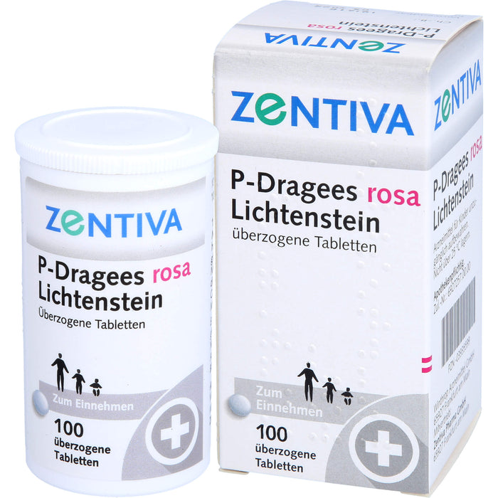 P-Dragees rosa LichtensteinTabletten, 100 pcs. Tablets