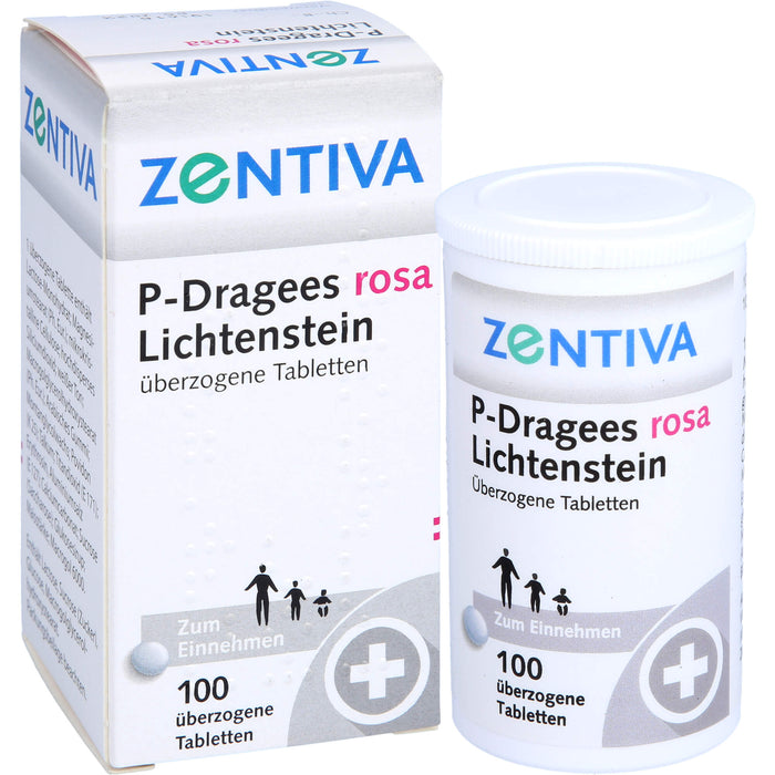 P-Dragees rosa LichtensteinTabletten, 100 pcs. Tablets