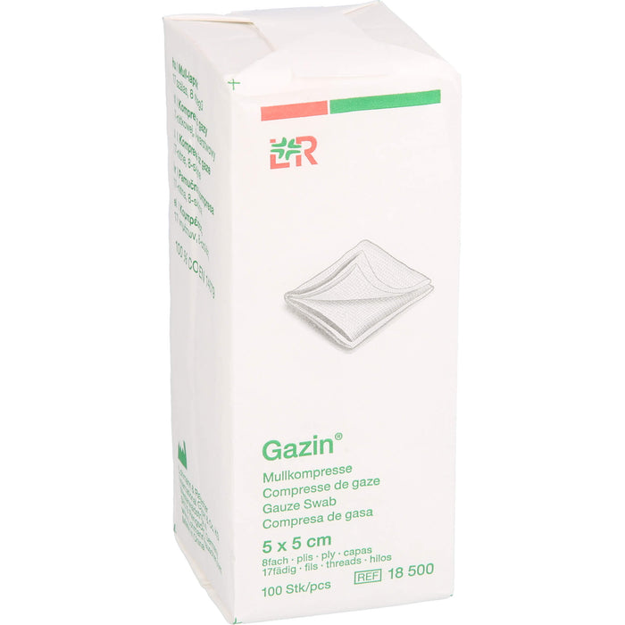 Gazin OP Kompressen 5 x 5 cm, 100 pc Compresses