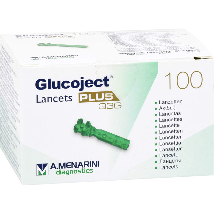 Glucoject Lancets PLUS 33G, 100 St LAN