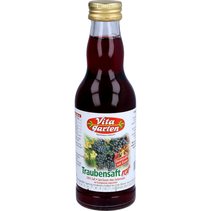 Vitagarten Roter Traubensaft + Eisen Einwegflasche, 200 ml SAF