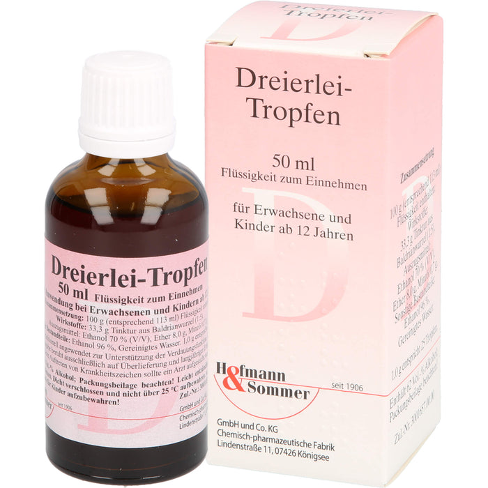 Hofmann & Sommer Dreierlei Tropfen, 50 ml Solution