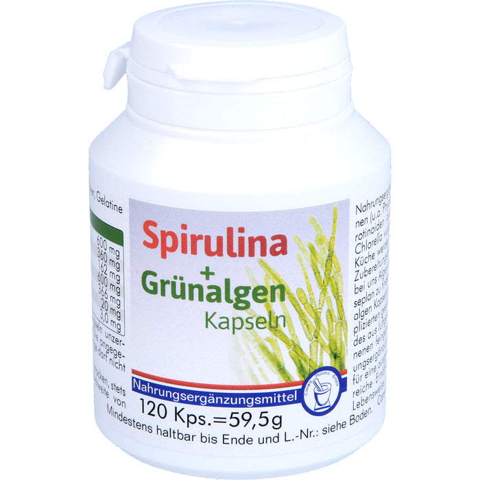 CANEA Spirulina + Grünalgen Kapseln, 120 pc Capsules